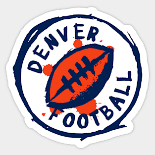 Denver Football 01 Sticker